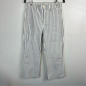 J Crew Stripped Slim Wide Leg Jean Size 27